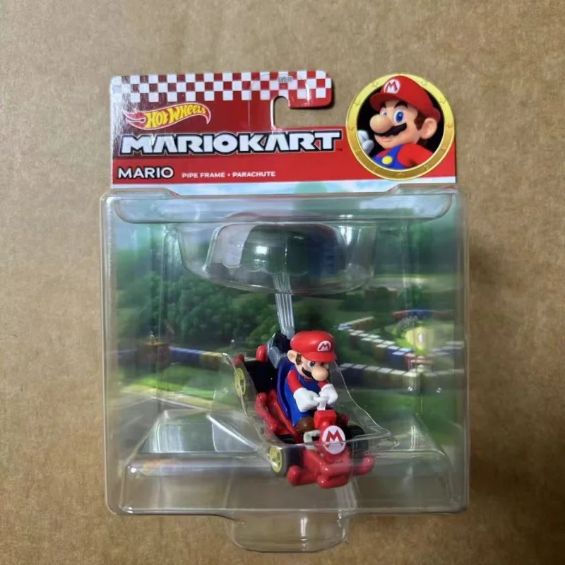 ชุดรถฮอตวีลส์ มาริโอ้คาร์ท พร้อมเครื่องเล่นแบบร่อน ของเล่นเด็กผู้ชาย รุ่นของขวัญ - รถของเล่นแบบประกอบเอง สำหรับวันเกิดและวันคริสต์มาส