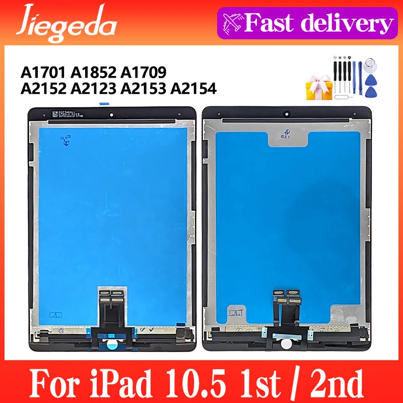 

ЖК-дисплей для iPad A1701, A1709, Air 3 2019, A2152, A2123, A2153, A2154 кодирующий преобразователь сенсорного экрана в сборе Pro 10,5, 1-й/2-й