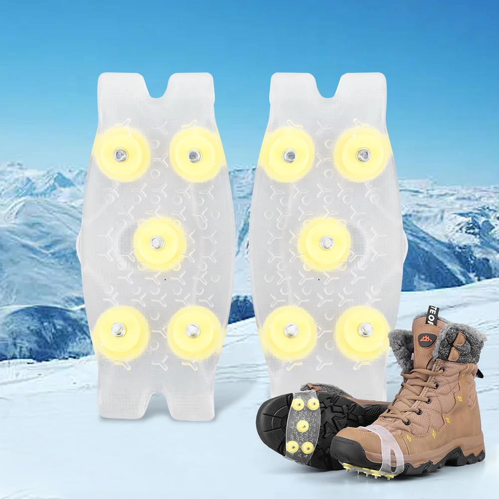 5-مسمار الشتاء مخالب الجليد المضادة للانزلاق تسلق الجبال المرابط للجنسين أحذية الجليد المرابط المشي لمسافات طويلة الملحقات #5