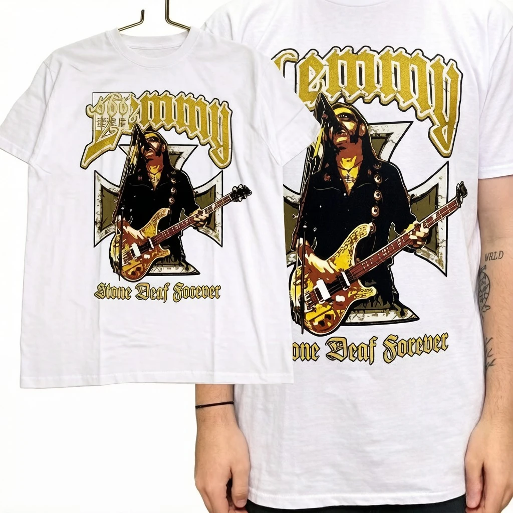 Camisetas de Manga Corta de Algodón Puro para Hombre y Mujer con Estampado de la Banda de Rock Metal Motorhead Lemi, Verano 2026