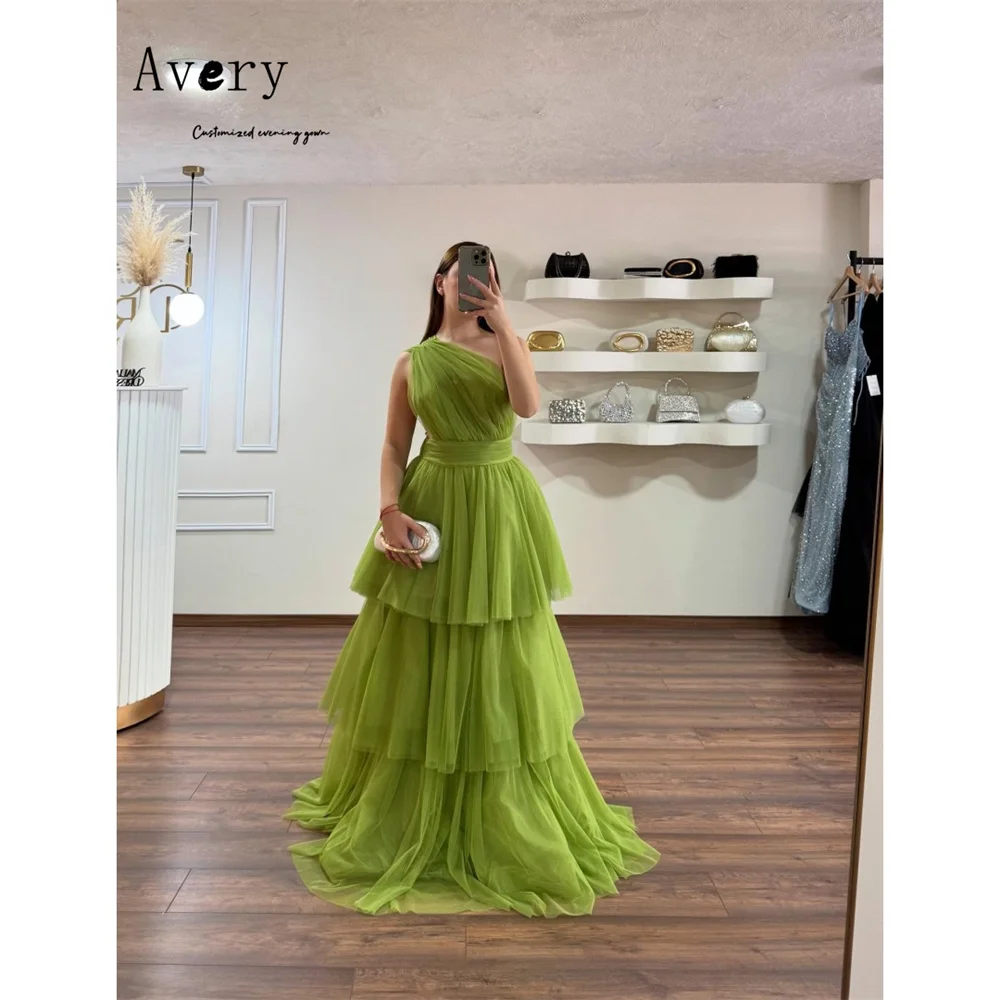 

Avery Custom A-Line Round Neck One Shoulder Sleeveless Dress 2026 Woman Dresses for Wedding Party Dresses Luxury 2026 Evening