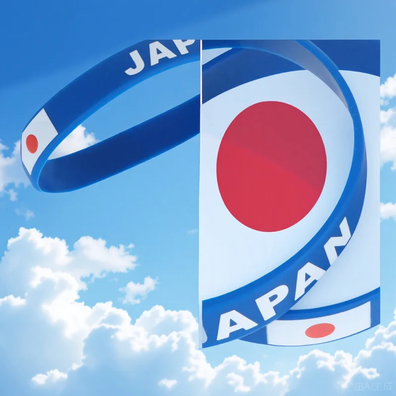 

6Pcs Long-Lasting Silicone Country Wristband Soft Comfortable Sports Bracelet Football Match Fan Cheering Bracelet