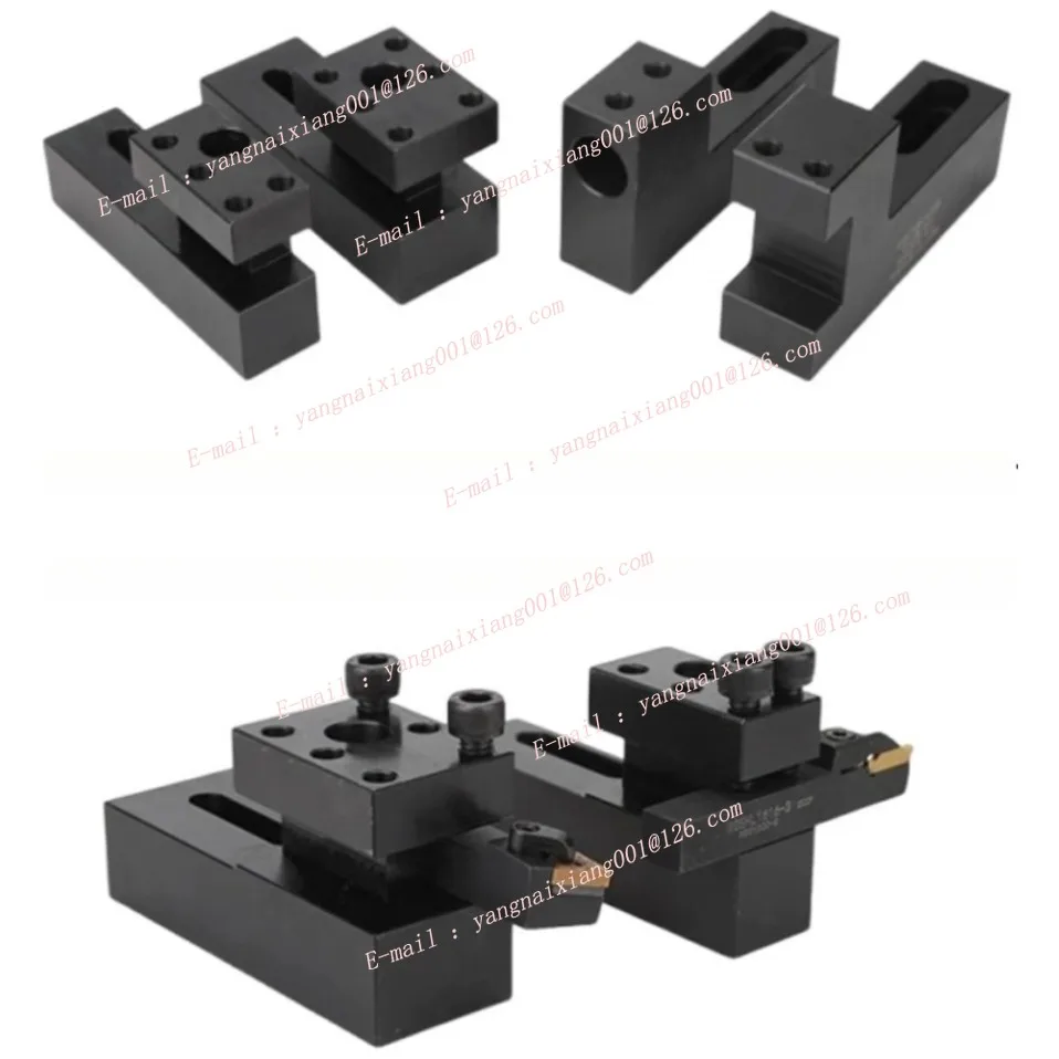 CNC Lathe Tool Holder Single Row Tool Post 16/20mm Shank Front/reverse Toolholder U Drilling Inner Hole Auxiliary