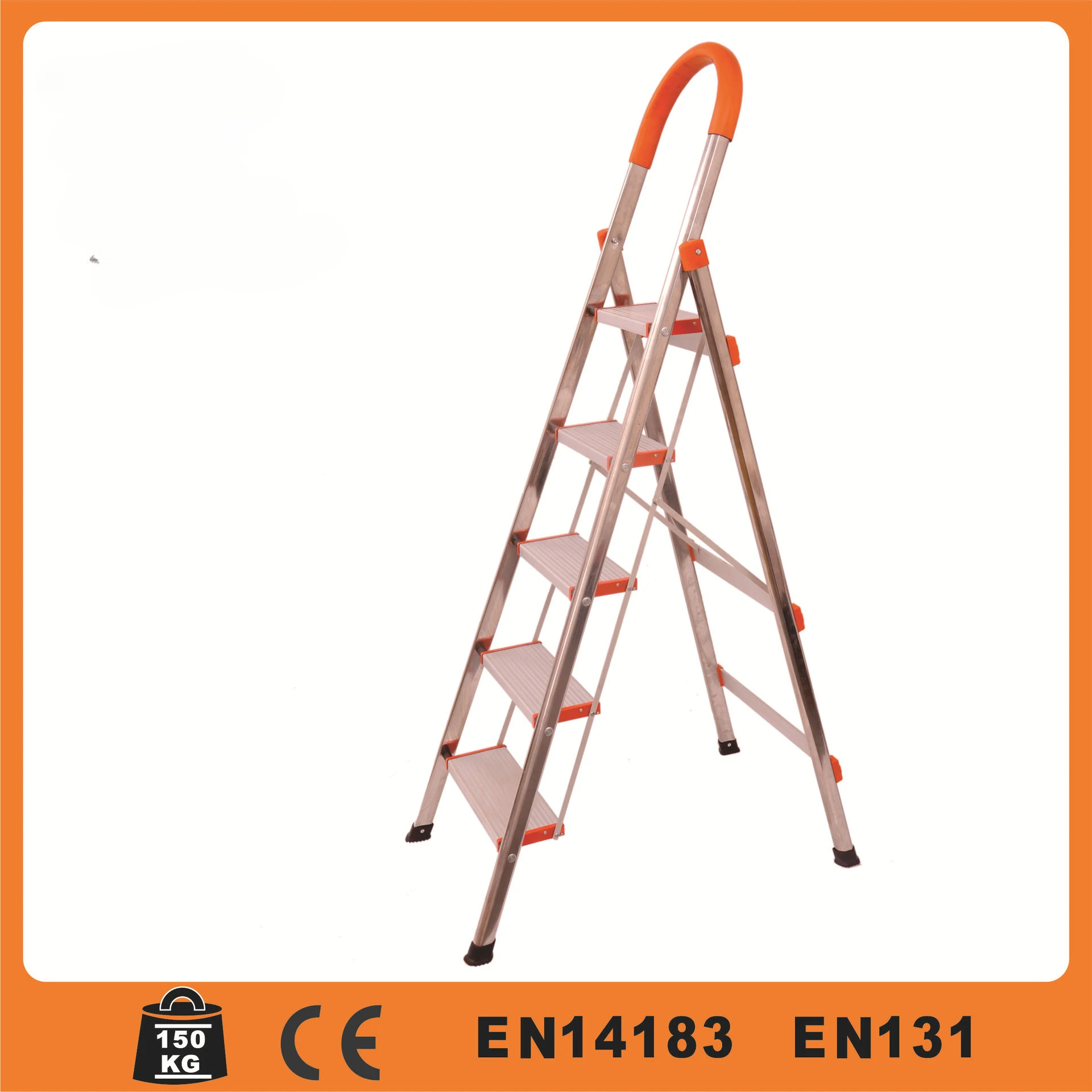 

5-step D-type aluminum alloy household ladder/folding ladder/herringbone aluminum ladder