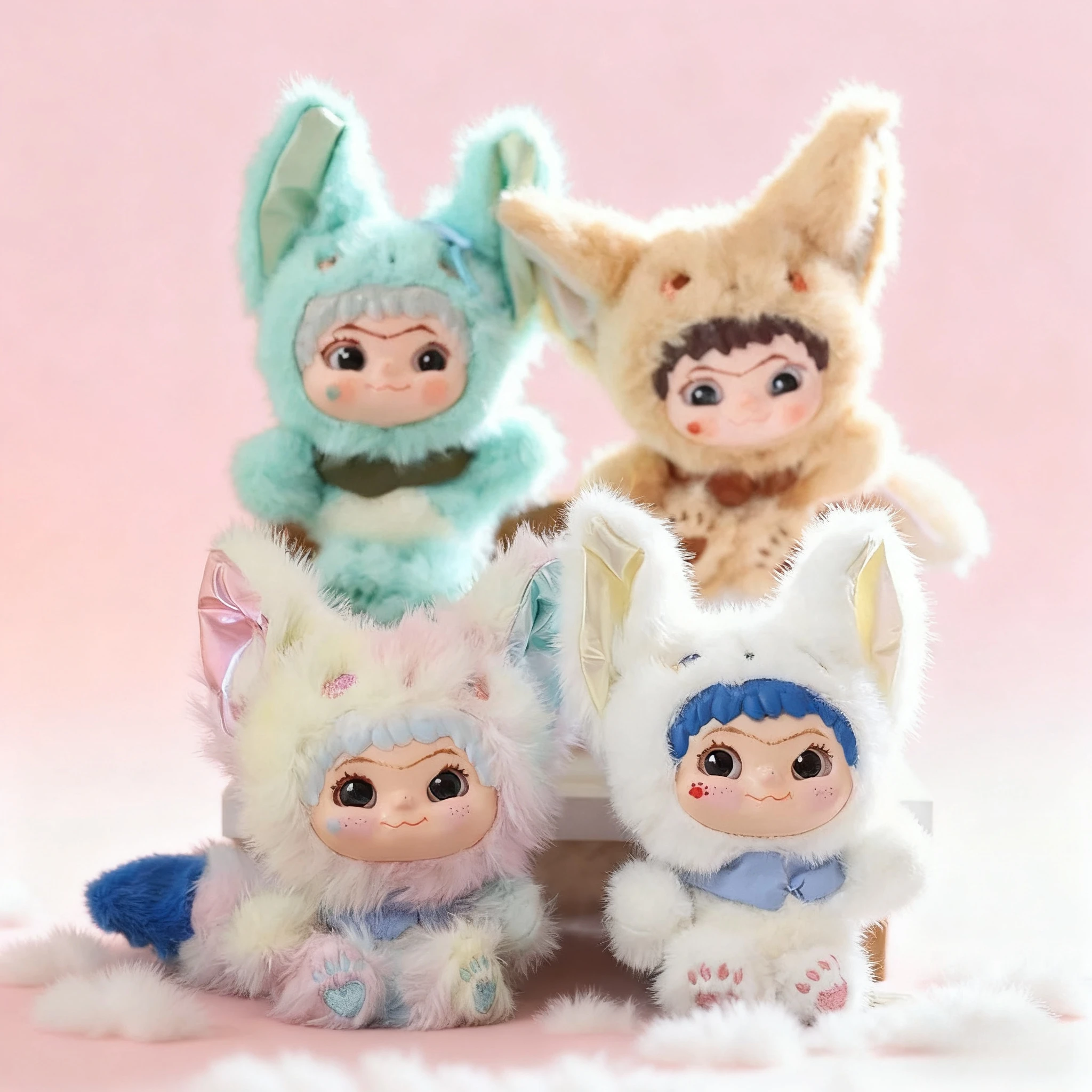 

Wakuku V2 Fuzzy Trendy Fun Party Blind Box Cute Action Figure Mystery Box Cute Doll Bag Pendant Doll Surprise Bag Gift Toy ﻿