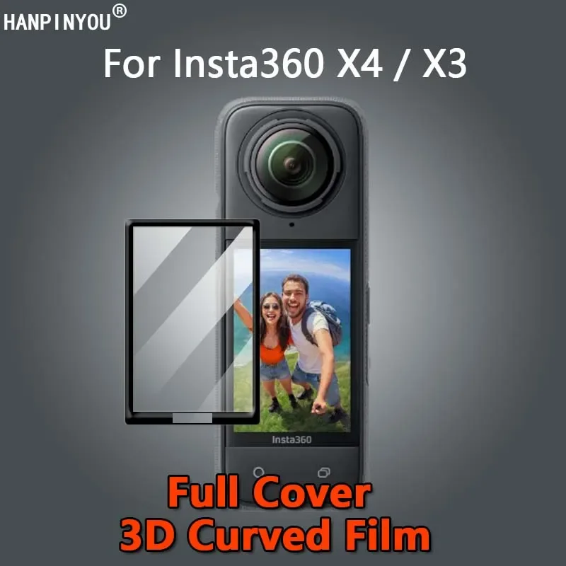 

Screen Protector For Insta360 X5 X4 X3 Camera Clear Ultra Slim Full Cover 3D Curved Plating Soft PMMA Film - Not Tempered Glass