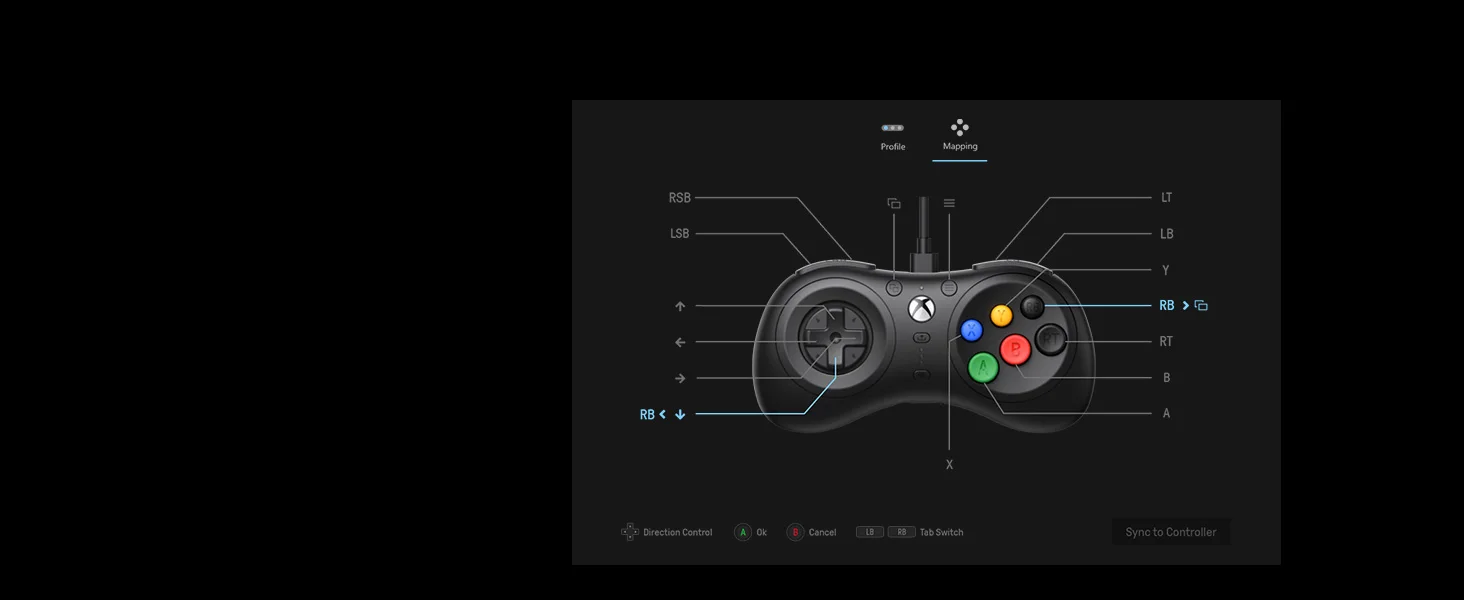 8BitDo M30 für Xbox Series Gamepad, kabelgebundener Controller und Unterstützung für Xbox Series X | S/Xbox One/Windows 10/11 BALCK USB – Detail 3