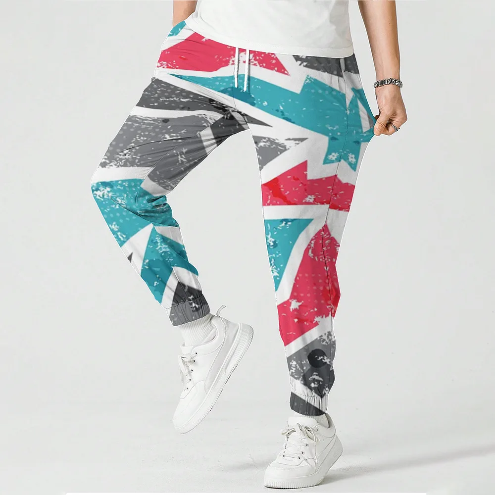 جديد للجنسين خربش ثلاثية الأبعاد طباعة ملابس كاجوال موضة الرجال النساء الهيب هوب السراويل حجم كبير S-7XL بنطلون عداء ببطء الرجال S-7XL