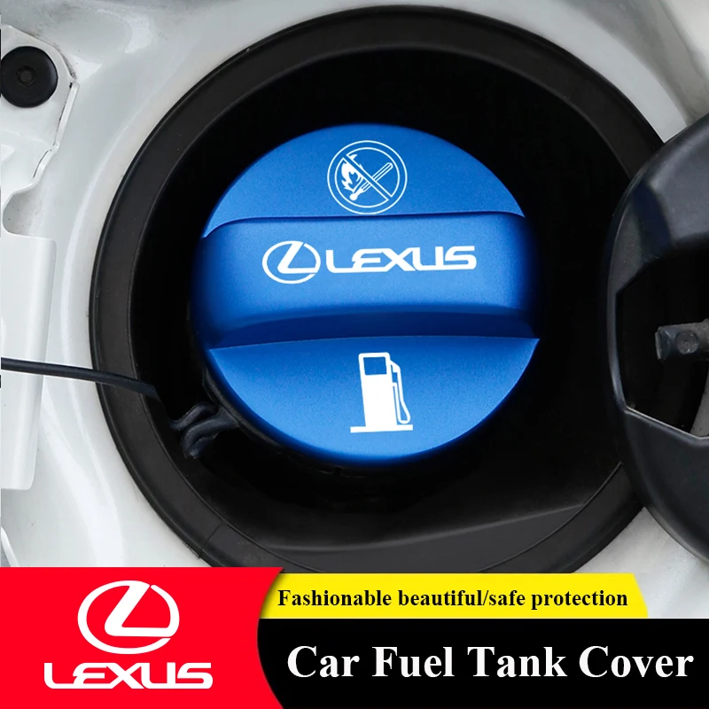 Car Emblem Fuel Tank Cap Gasoline Protective Cover Accessories For Lexus GS IS LS500h ES260 ES300h RX350h NX260 UX260 LM LC RZ45