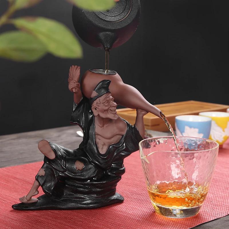 

Creative Jigong Purple Sand Tea Leaking Tea Filter Tea Set Tea Filter Ornament Filter Set Tea Filter Holder Tea Set Accessories