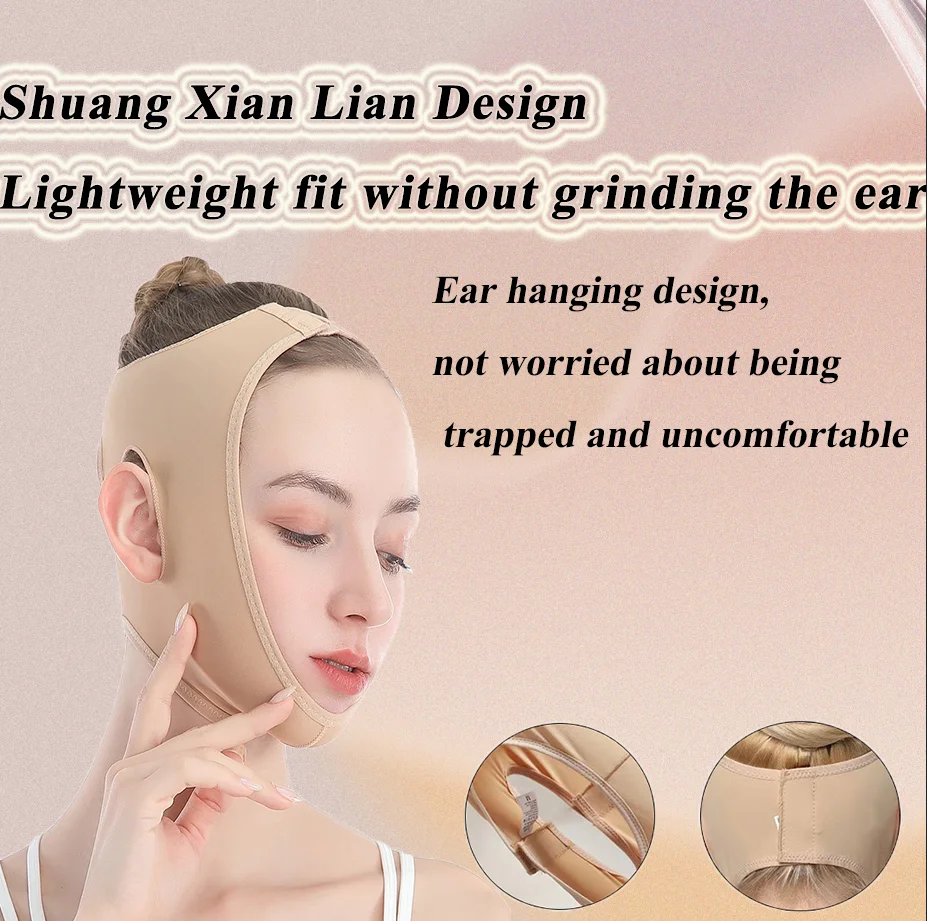 Face V Shaper Facial Slimming Bandage Relaxation Lift Up Belt Shape Lift Reduce Double Chin Face Thining Band Massage Slimmer