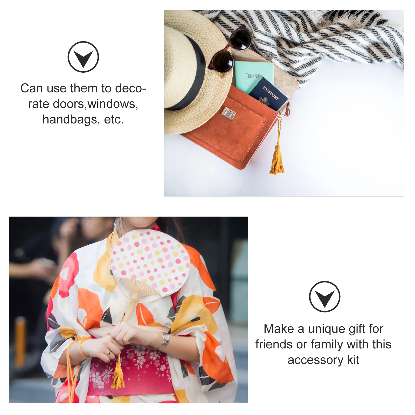 

12pcs Cotton Tassel Hanging Rope Fringe For Diy Craft Jewelry Accessories Decorative Sewing Curtains Garment Home Decoration