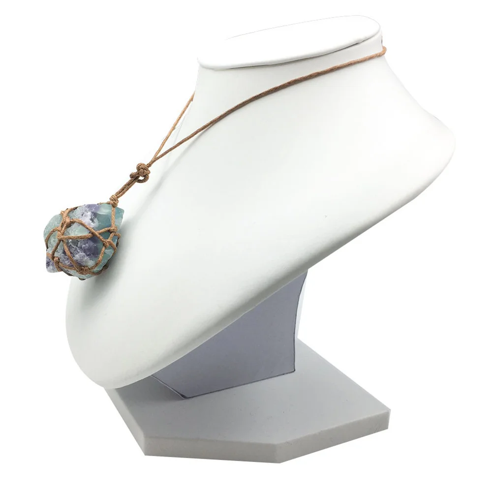 

Attractive Necklace Stone Fluorite Creative Fashion Pendant Simple Delicate Chain Trendy