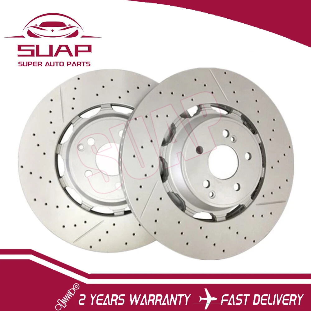 

2X Front Brake Rotors For Mercedes W222 S450 S560 S63 S65 2014-2020 A2224212612