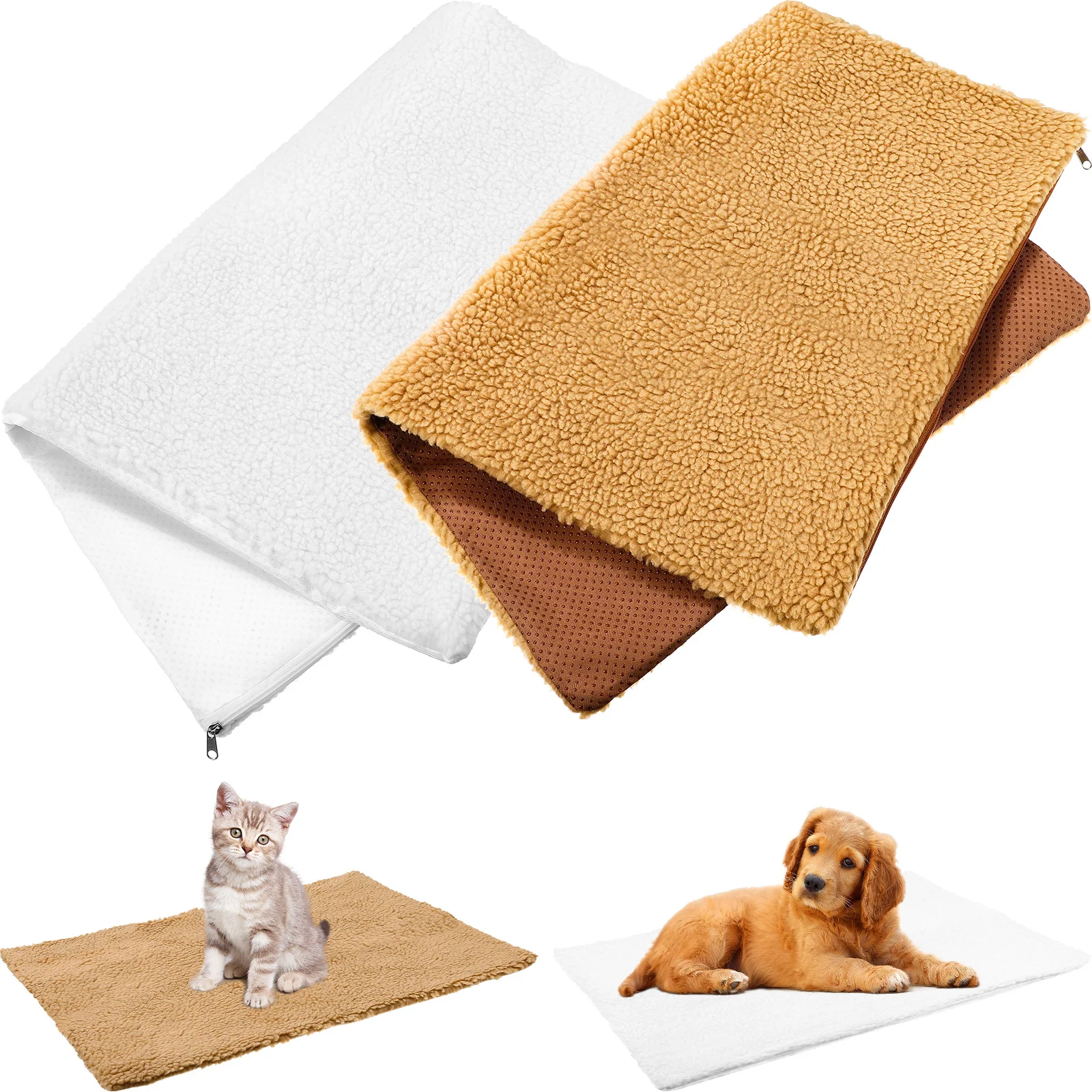 

2Pcs Self Heating Pet Pads Thermal Mats Cushions for Cats Dogs Pain Relief Warm Indoor Outdoor Cat Bed Dog Warm Mat