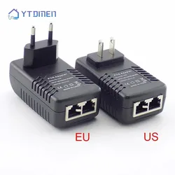 POE Adaptor AC 110V-240V To DC 12V 15V 18V 24V 48V 0.5A 1A POE Injector Power Supply Adapter 12 24V Volt AC Transformer 24W 12W