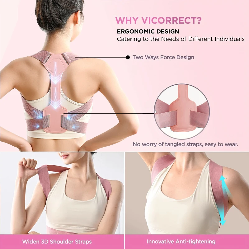 Invisibility Breathable Posture Corrector Belt Adjustable Rectify Posture Back Support Belt Back Neck Brace Posture Training