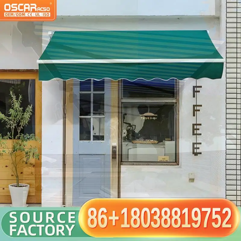 Retractable Waterproof Shading Folding Arm Full Cassette Awning for Patio Garden Balcony in Europe US Retractable Awning