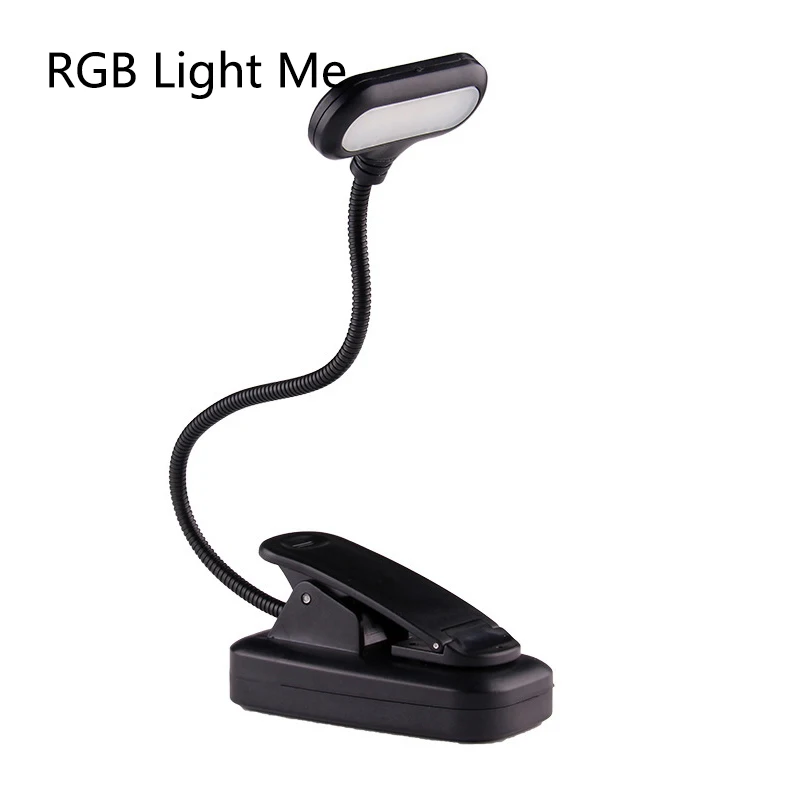 5W Super Bright Reading Book Desk Lamp Student Dormitory Folding Clip LED Table Lamp Battery Powered Eye Protection Reading Lamp