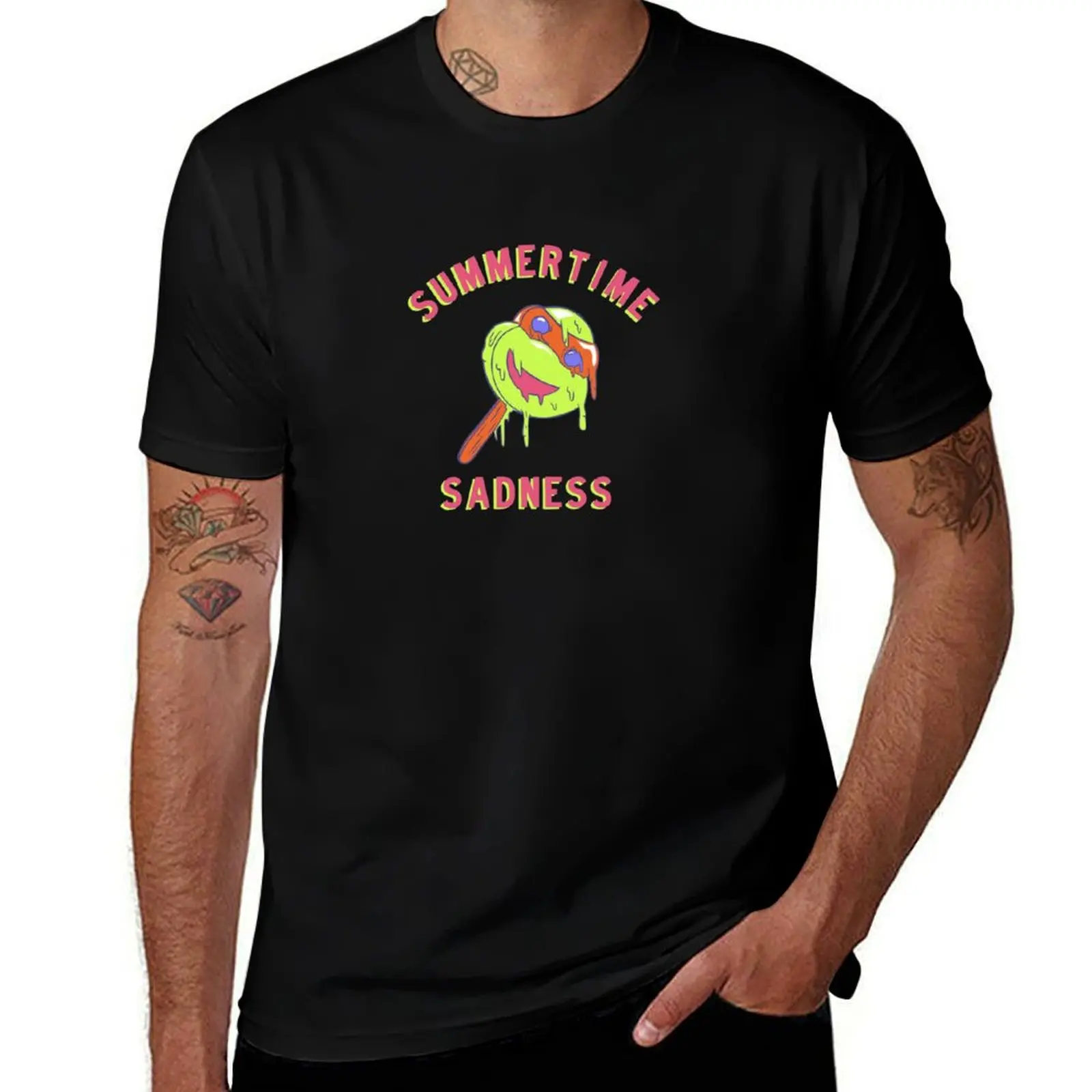 

Summer Time Sadness :( T-Shirt Breathable Mesh Panel T-Shirt