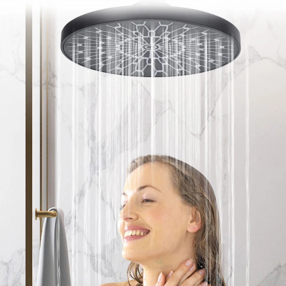 High Pressure Shower Head 15CM Big Panels  Overhead Shower Head with Large Water Outlet Nozzles Hotel Bathroom Accessories
