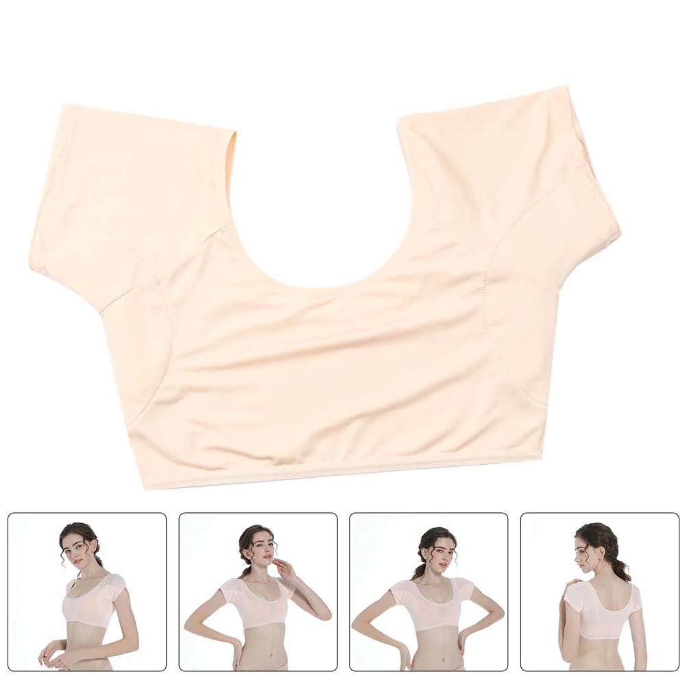 Jacket Underarm Sweat Pads Girl Womens Short Sleeve Tops Summer Tank for Milk Silk Breathable Armpit Vest