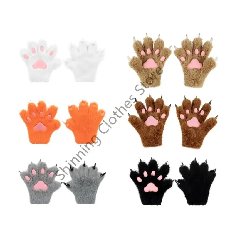 

M68A Cartoon Animal Claw Handwear Soft Textured Cosplay Prop Cold Weather
