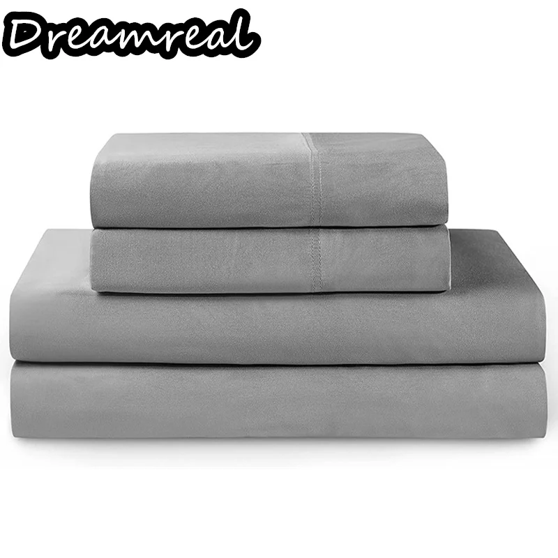 Bamboo Bed Sheet Set Double Queen King Size Bedding Set Luxury 4/6PCS 100% Organic Bamboo Fitted Sheet Flat Sheet Pillowcase