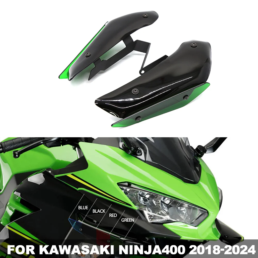 

Motorcycle Aerodynamic Side Wing Kit Fixed Winglets For KAWASAKI NINJA400 NINJA 400 2018-2024 Downforce Winglet Lower Spoiler
