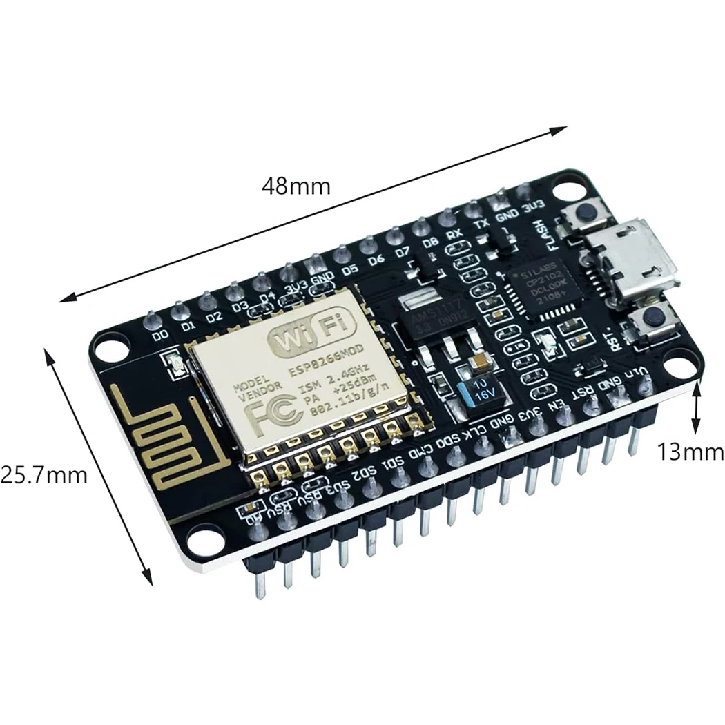 ESP8266 NodeMCU LUA CH340 ESP-12E WiFi لوحة تطوير الإنترنت 4M فلاش وحدة لاسلكية تسلسلية لاردوينو IDE/مايكروبيثون