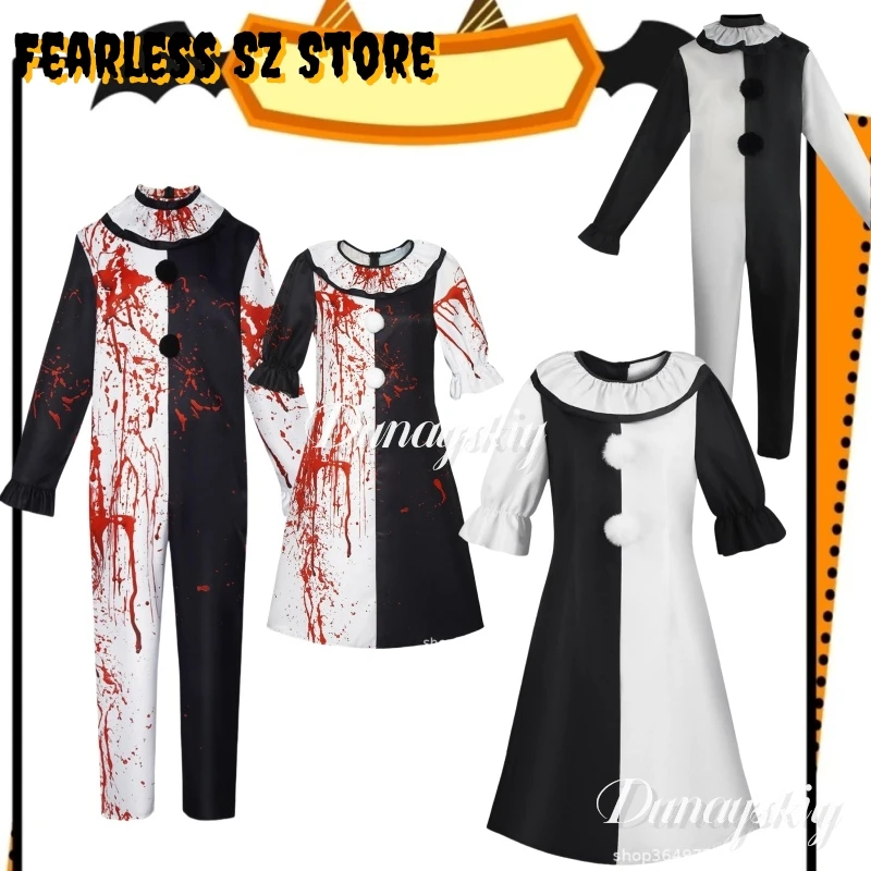 Película Cosplay payaso terrorífico disfraces Cosplay mono vestido Halloween máscaras de terror accesorios fiesta vestir para hombres y mujeres
