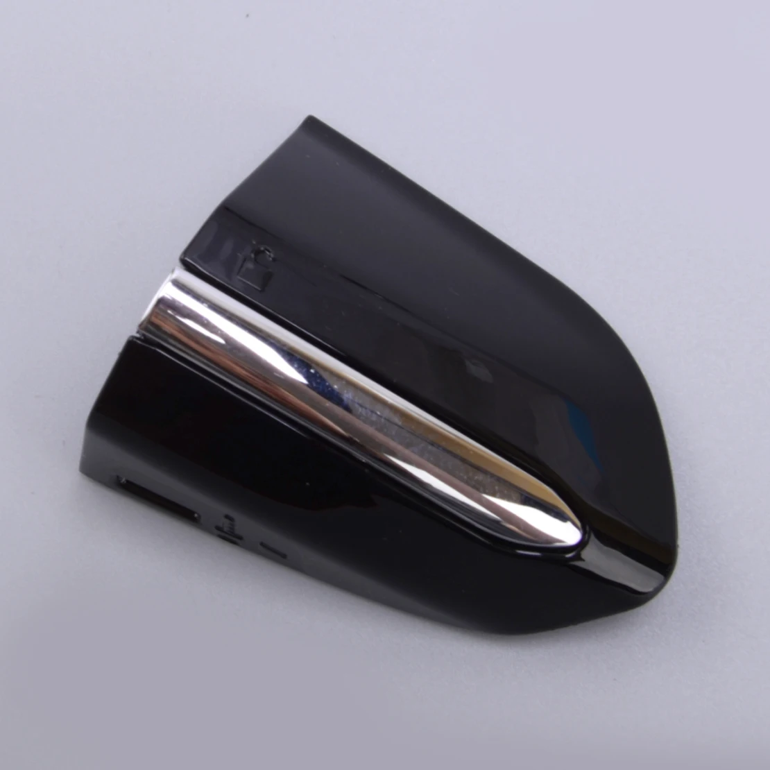 

DS73 F218A15-BE58DY Front Left Door Handle Key Cover Cap Bezel Black With Silver Stripe Fit for Ford Fusion Edge 2013-2019 2020