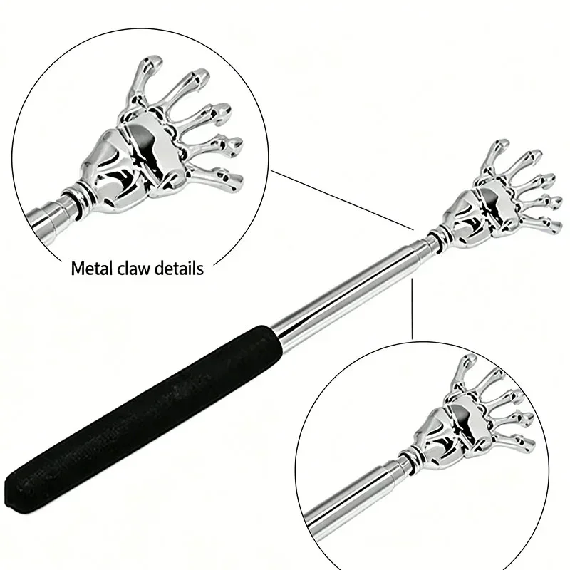 1PCS Back Scratcher Telescopic Scratching Massage Tool Back Scratcher Scraper Extendable Telescoping Itch Massage Relaxation