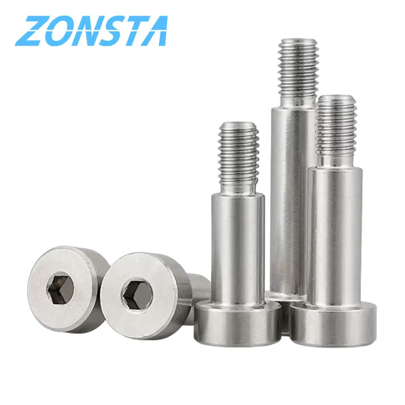 M2 M2.5 M3 M4 M5 M6 M8 M10 304 Stainless Steel Hex Hexagon Socket Cap Head Roller Bearing Shoulder Screw Stuff Screw Allen Bolt