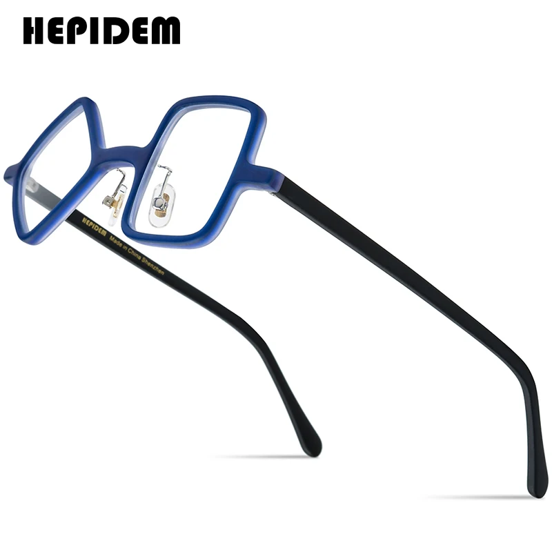 

HEPIDEM Acetate Glasses Frame Men 2025 New Retro Round Square Rhomboid Eyeglasses Women Nerd Vintage Eyewear Spectacles 9387