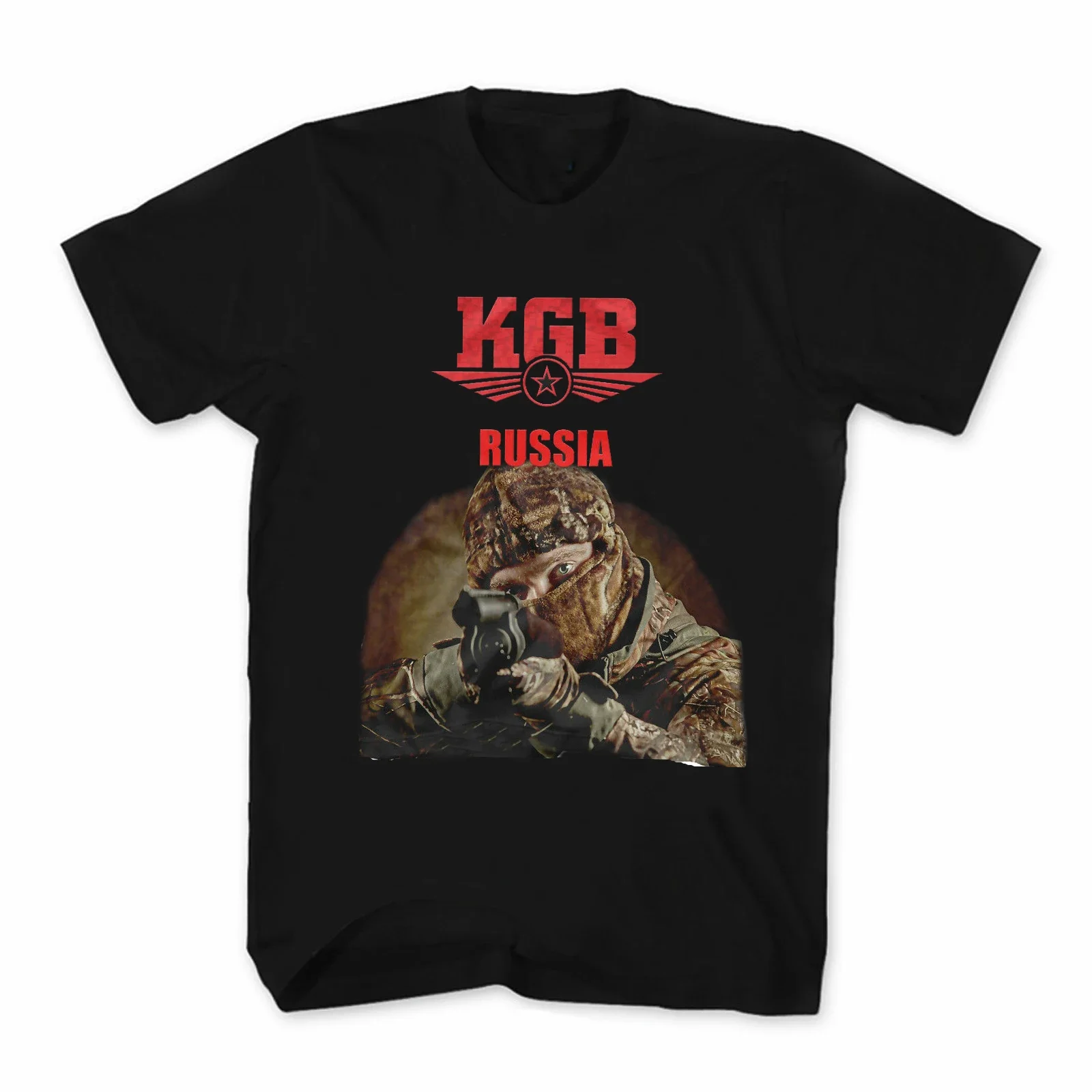 

Russia Power Structures KGB Russian Special Forces T-Shirt 100% Cotton O-Neck Short Sleeve Summer Casual Mens T-shirt Streetwear