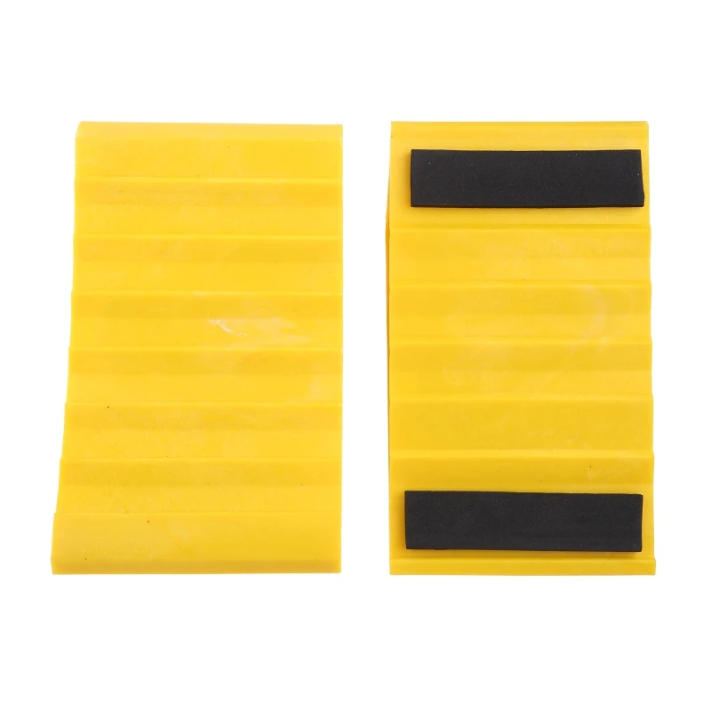 2Pcs Car Wheel Chock Anti Slip Pads Vehicle Tire Stop Block for Most Model Tyre .