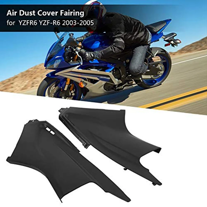 Motorcycle Front Side Air Duct Cover Fairing Cowling Insert Part For Yamaha YZF R6 2003 2004 2005