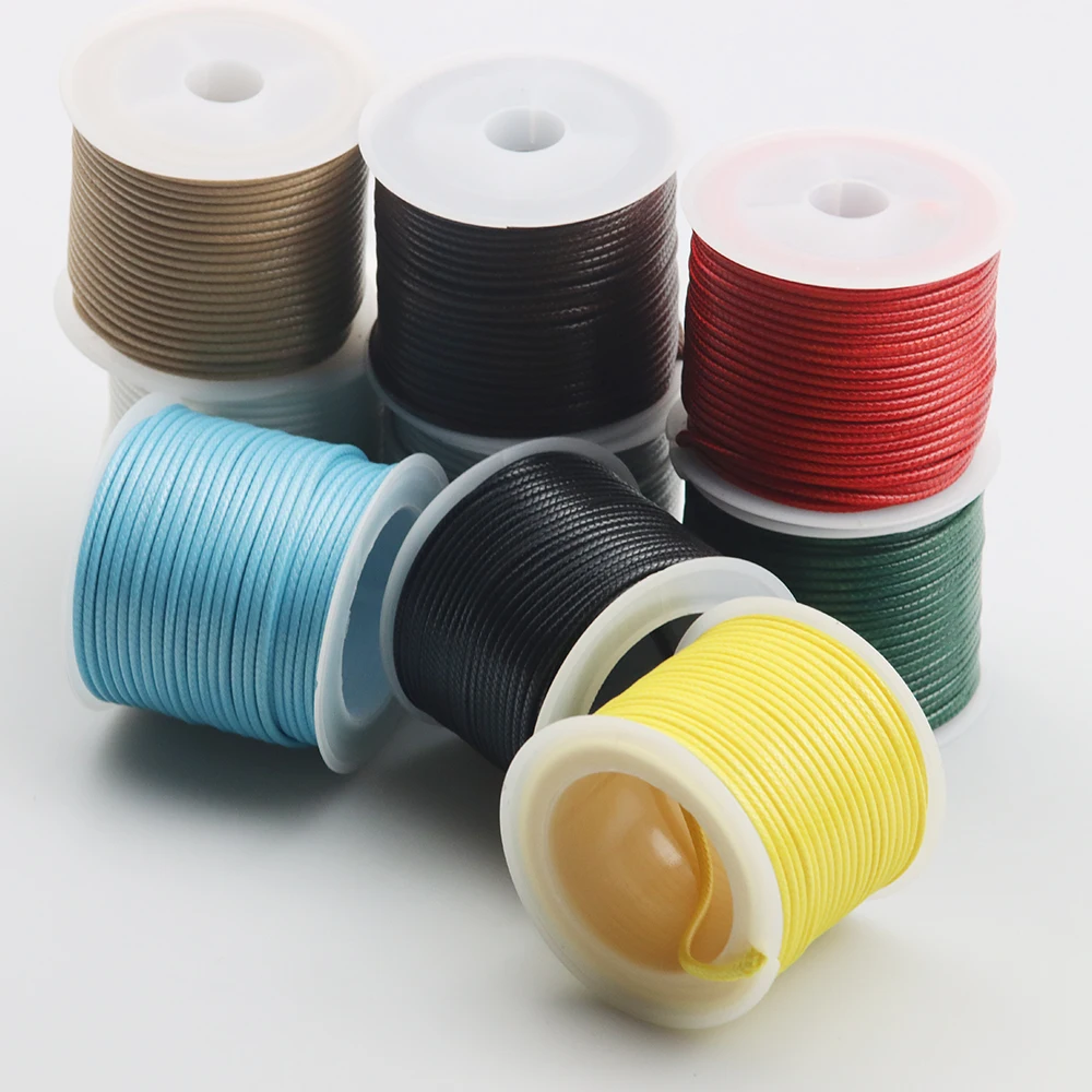 

10Yard/Lot Wax Thread CottonThread Hand Woven Thread Pu Leather Thread DIY For Jewelry Making Jewelry Accessories