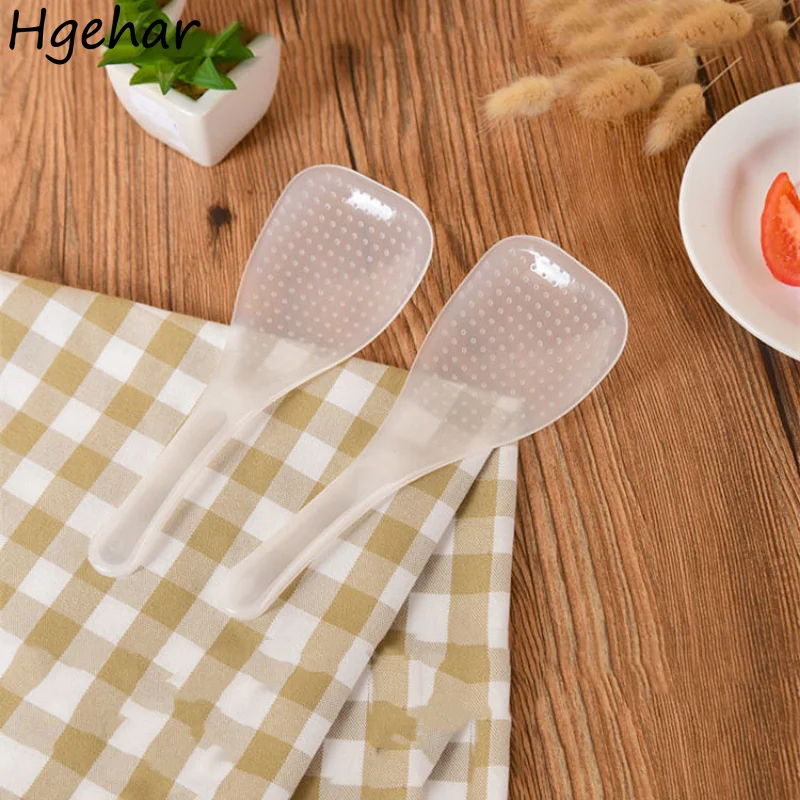 

4 Pcs Plastic Rice Spoon Heat Resistant Non-stick Cooking Utensils Kitchen Hotel Cooker Shovel Creative Tableware Eco-friendly