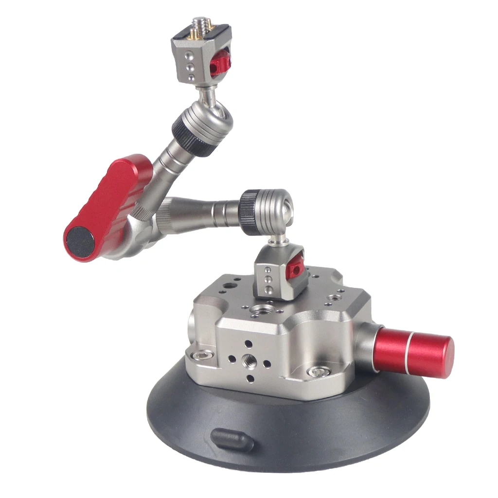 Mão Bomba Ventosa a Vácuo, Suporte Estabilizador para GoPro, 12 Insta360 Camera Mount, 6 ", 4.5", 3 ", 83mm, 1/4"