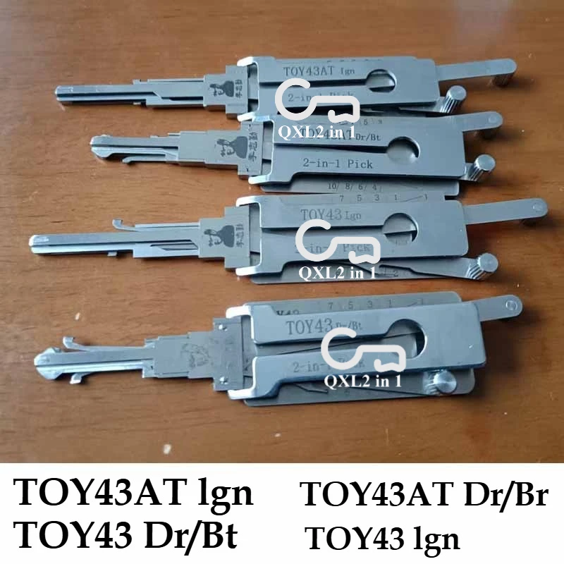 

1PCS Lishi 2-in-1 Pick/Decoder for Toyot,a TOY43AT TOY43 Pick & Decoder Ignition Key Decoder Car Locks Set Ganzua Full Set
