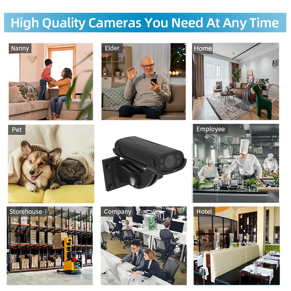 Mini Cameras Wireless WiFi Remote Monitor Camera  Smart Home Security IP Camera With Motion Detection Alert push