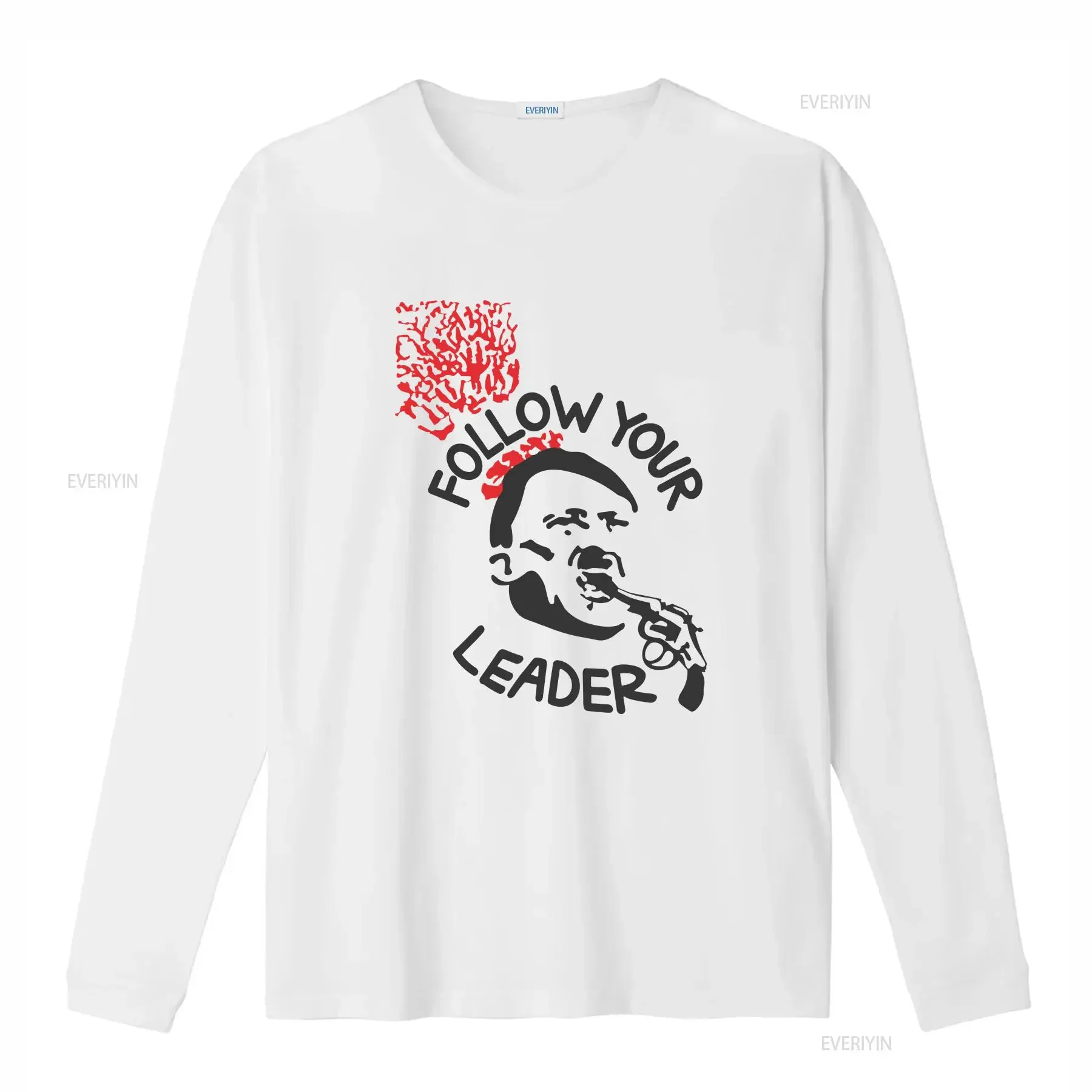 Follow Your Leader T Shirt Metal Punk Cust Black Leftover Crack Oj vintage Washed Stretched Comfortable fashion Casual homme