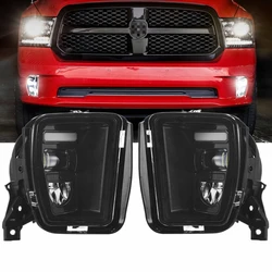 Dla Dodge RAM 2013-2018 Led mgła światło drogowe montaż lampy przeciwmgielnej z DRL dla Dodge Ram car 1500 2500 3500