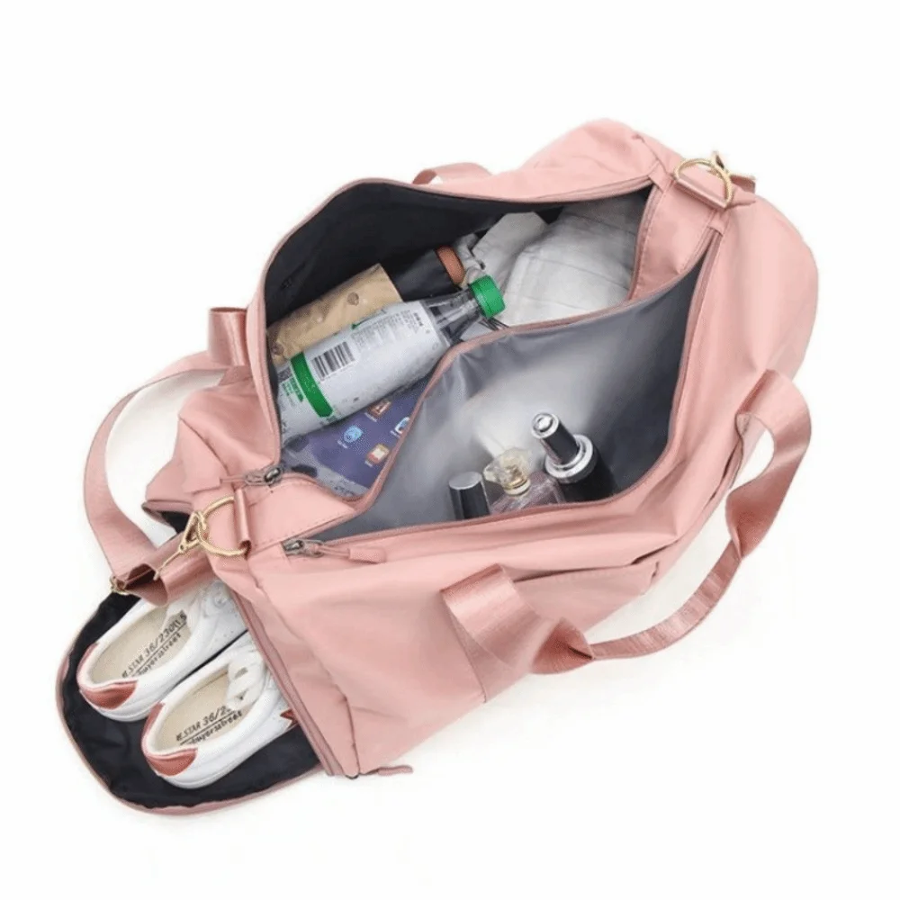 Oxford Travel Luggage Bag Short Distance Multi-functional Large Capacity Handbag with Shoe Compartment Multi Layered