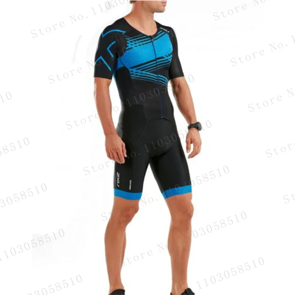 zxuful Men Custom Sublimated Triathlon Jumpsuit Uniforms Bike Jersey Bike Clothing Design Breathable Cycling Triathlon Suits view 5