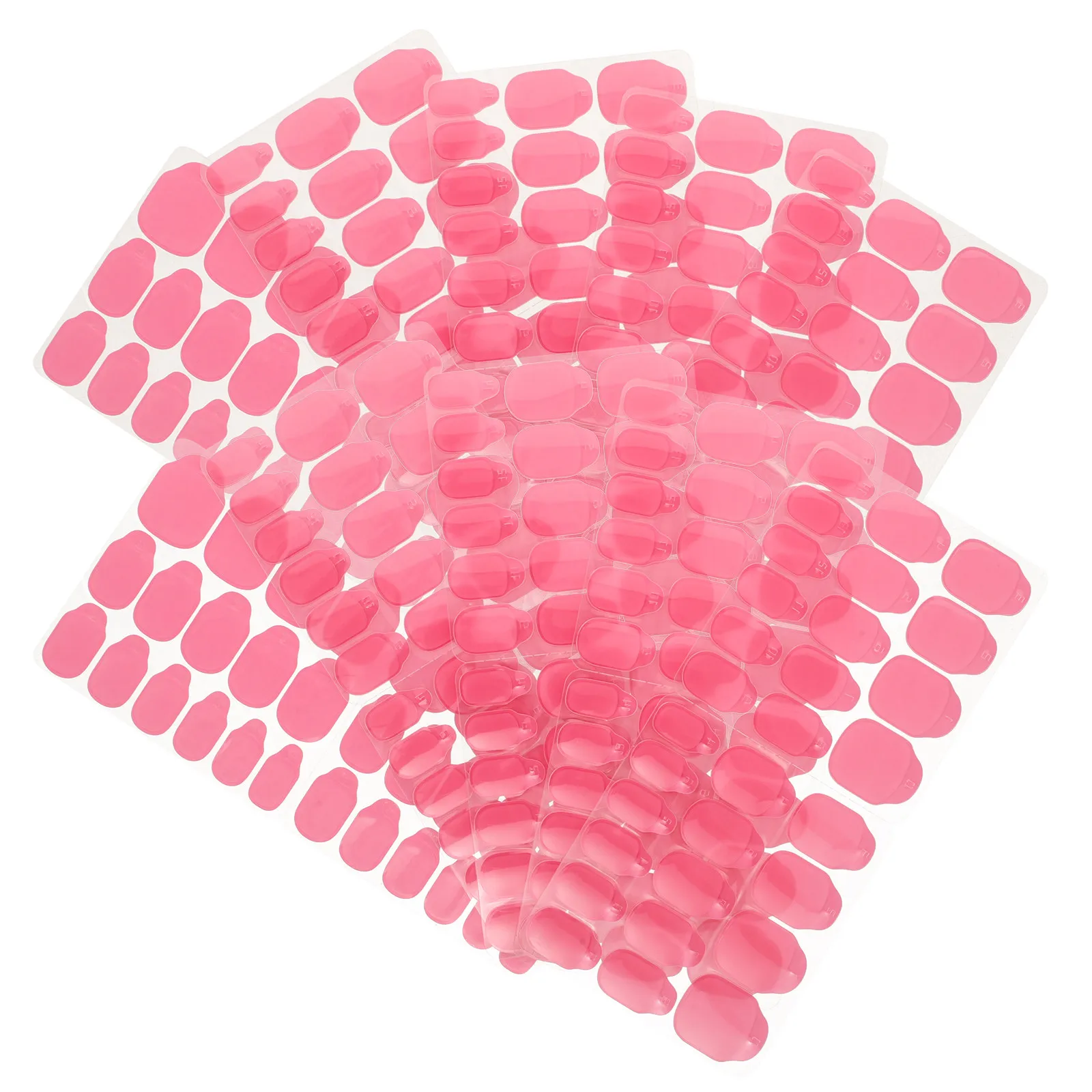 30Sheets Nail Stickers Ultra Thin Jelly Glue Tabs for Long Nails Strong Adhesion Waterproof Removable Press on Nail Stickers