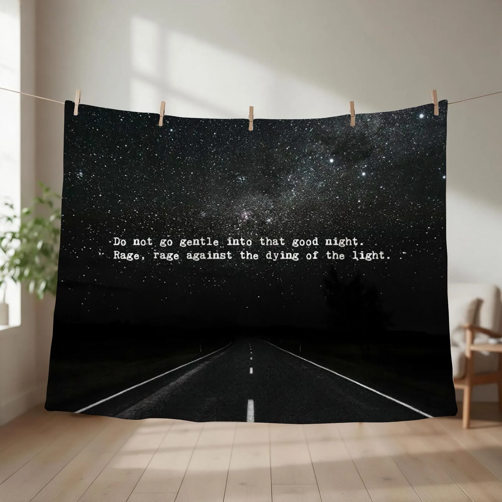 Do not go gentle Throw Blanket