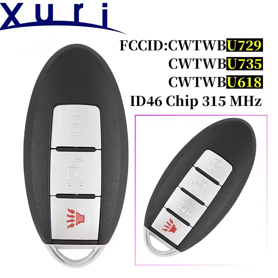 

Умный ключ Xuri для Nissan SENTRA sylphy teana FCC: CWTEBU735/CWTWBU729 315 МГц ID: 46-ЧИП.